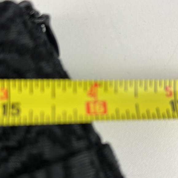 MaxMara black  pleated A-line velvet embossed skirt size 10 - Picture 7 of 10